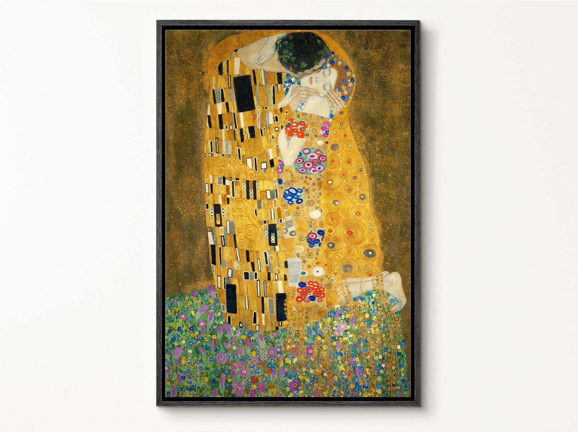 EasySuger The Kiss by Gustav Klimt | Framed Canvas Wall art