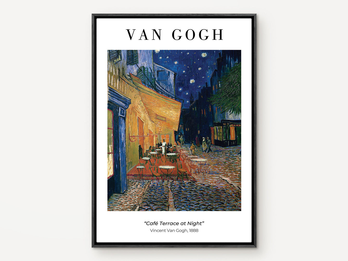 EasySuger Van Gogh Wall Art | Café Terrace at Night | Framed Canvas Wall Art for living room and bedroom