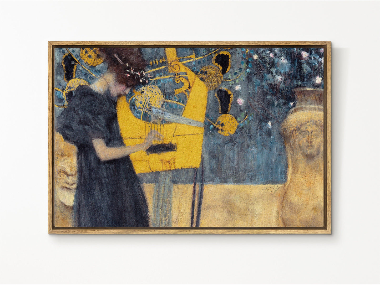 EasySuger Music I by Gustav Klimt | Framed Canvas Wall art