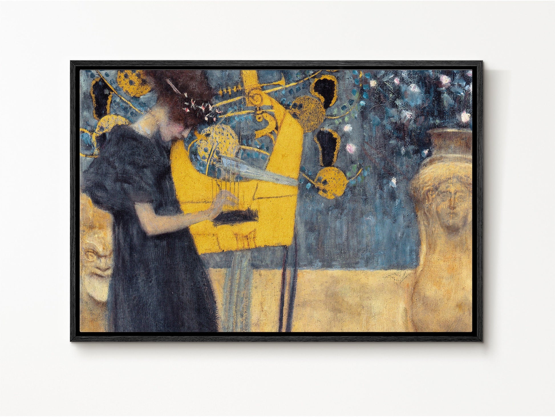 EasySuger Music I by Gustav Klimt | Framed Canvas Wall art