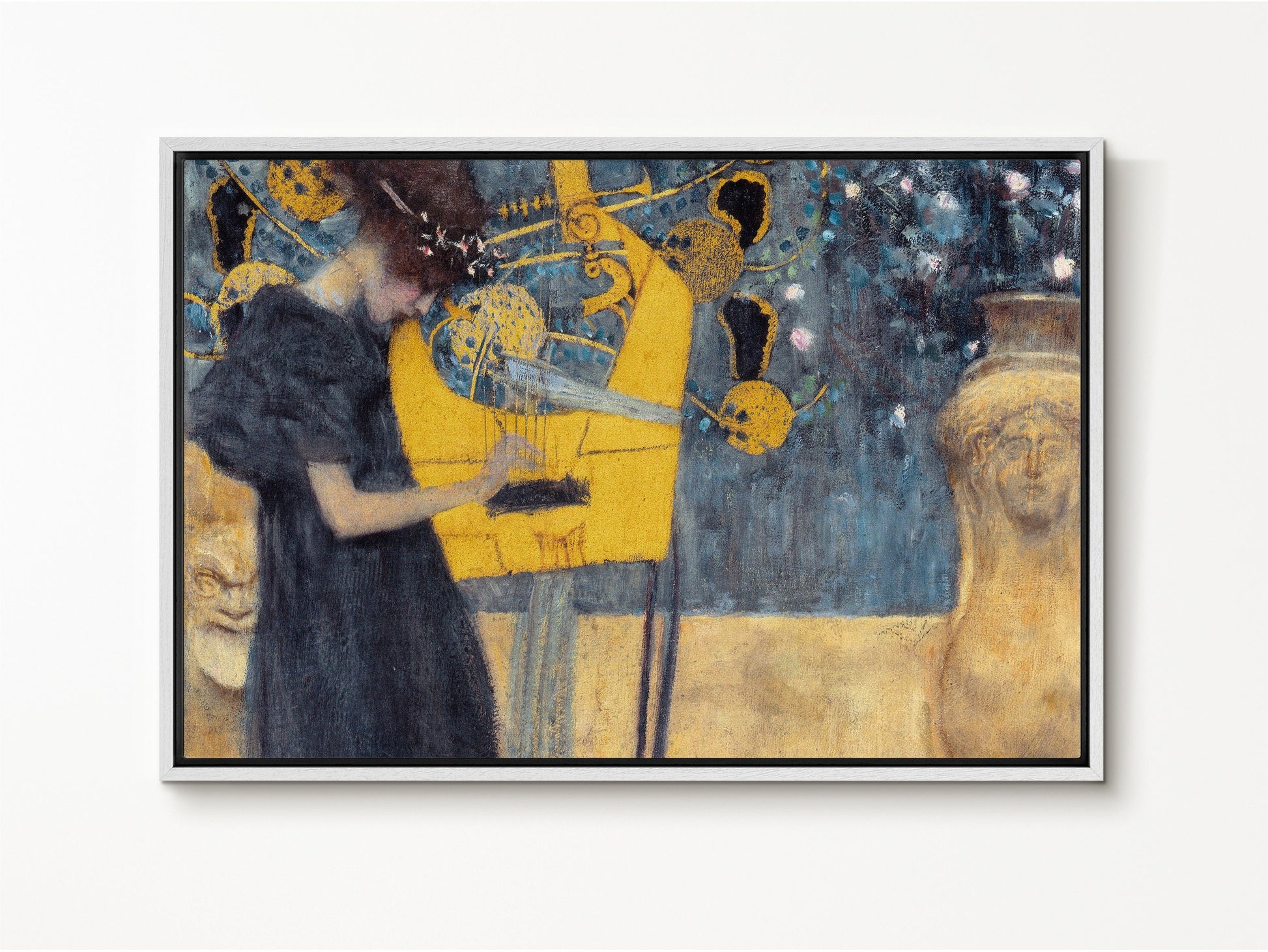 EasySuger Music I by Gustav Klimt | Framed Canvas Wall art