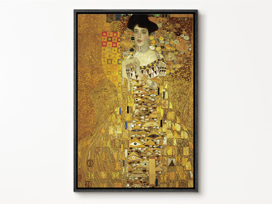 EasySuger Gustav Klimt Wall Art, Portrait of Adele Bloch-Bauer I | Framed Canvas Wall art