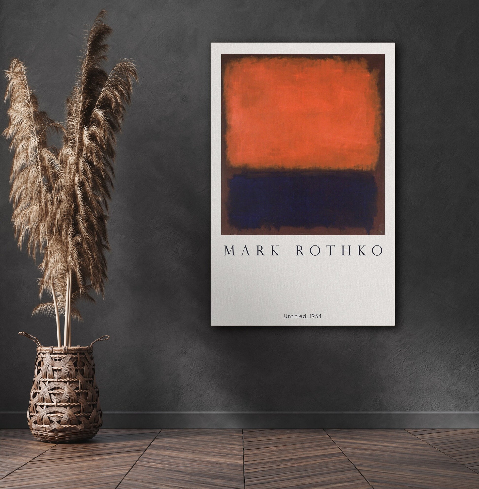 EasySuger Rothko Wall art, Untitled, Framed canvas wall art, Modern art for bedroom, living room and dining room (with hanging kit)