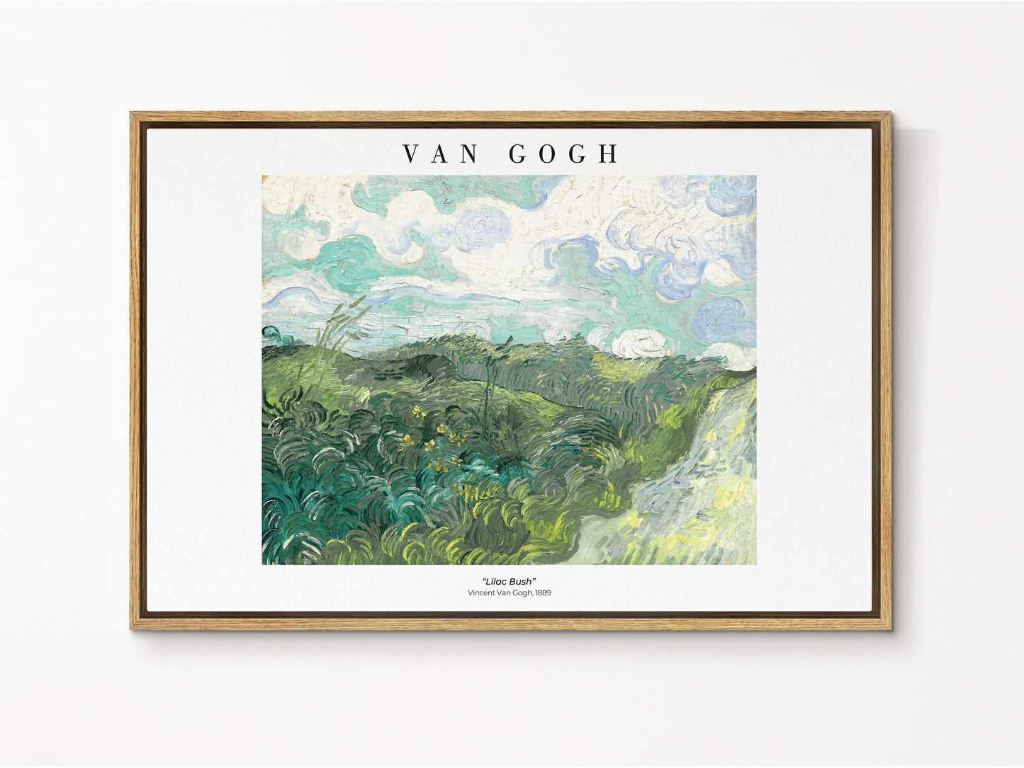 EasySuger Van Gogh Wall Art | Evening Landscape with Rising Moon | Framed Canvas Wall Art for living room and bedroom VG-11