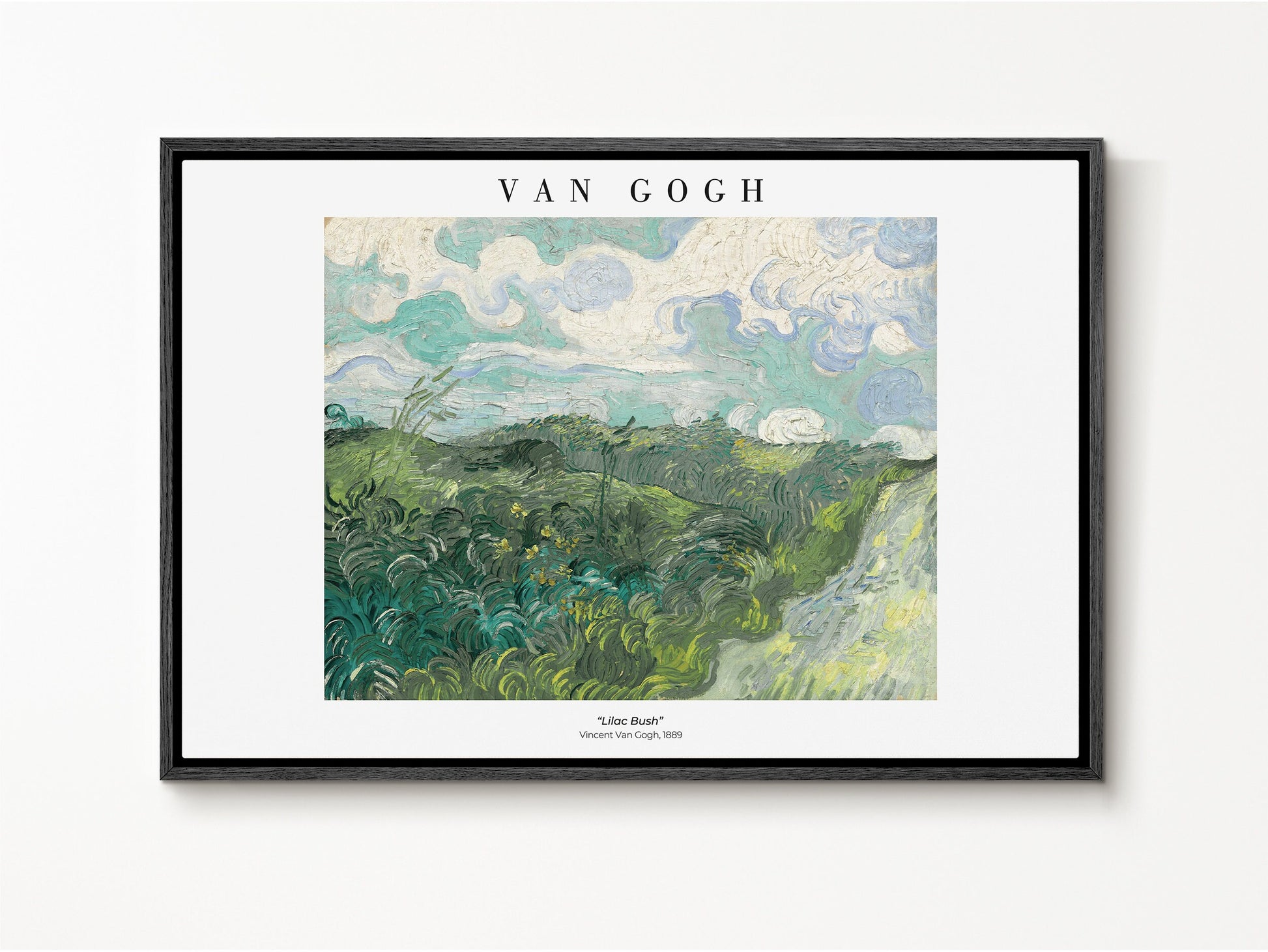 EasySuger Van Gogh Wall Art | Evening Landscape with Rising Moon | Framed Canvas Wall Art for living room and bedroom VG-11