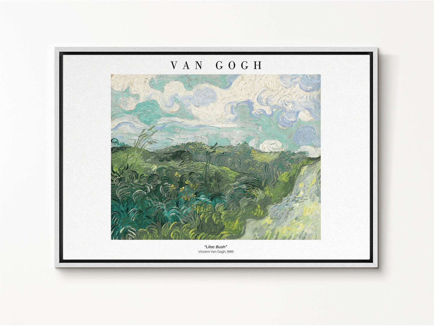 EasySuger Van Gogh Wall Art | Evening Landscape with Rising Moon | Framed Canvas Wall Art for living room and bedroom VG-11