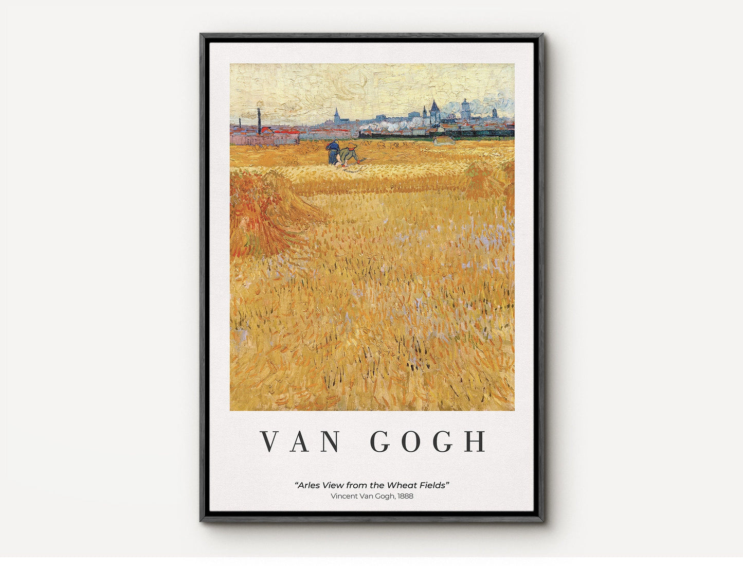 EasySuger Van Gogh Wall Art | Arles View from the Wheat Fields | Framed Canvas Wall Art for living room and bedroom