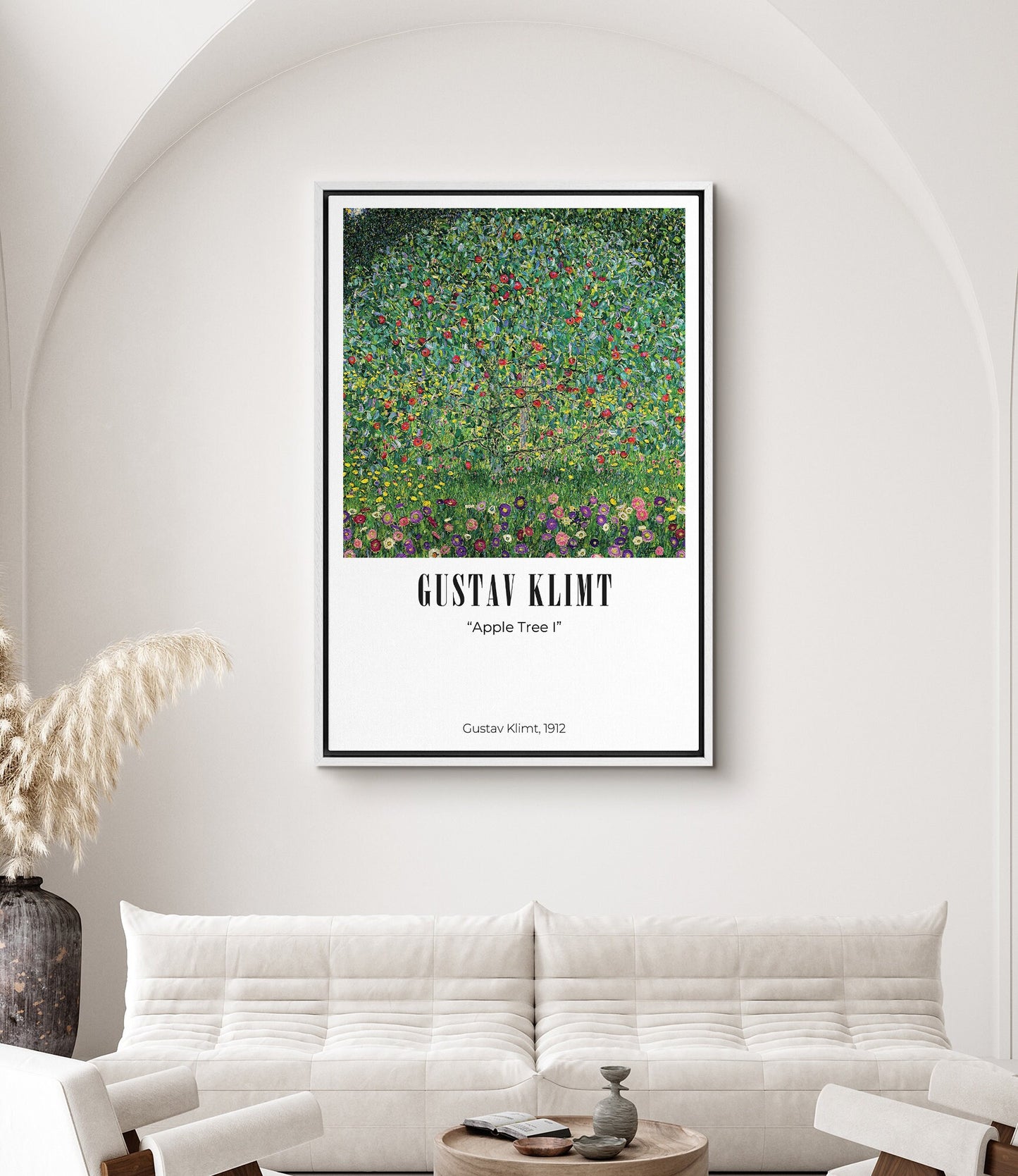 EasySuger Apple Tree I by Gustav Klimt, Framed Wall Art, Framed Canvas Wall art with hanging kit