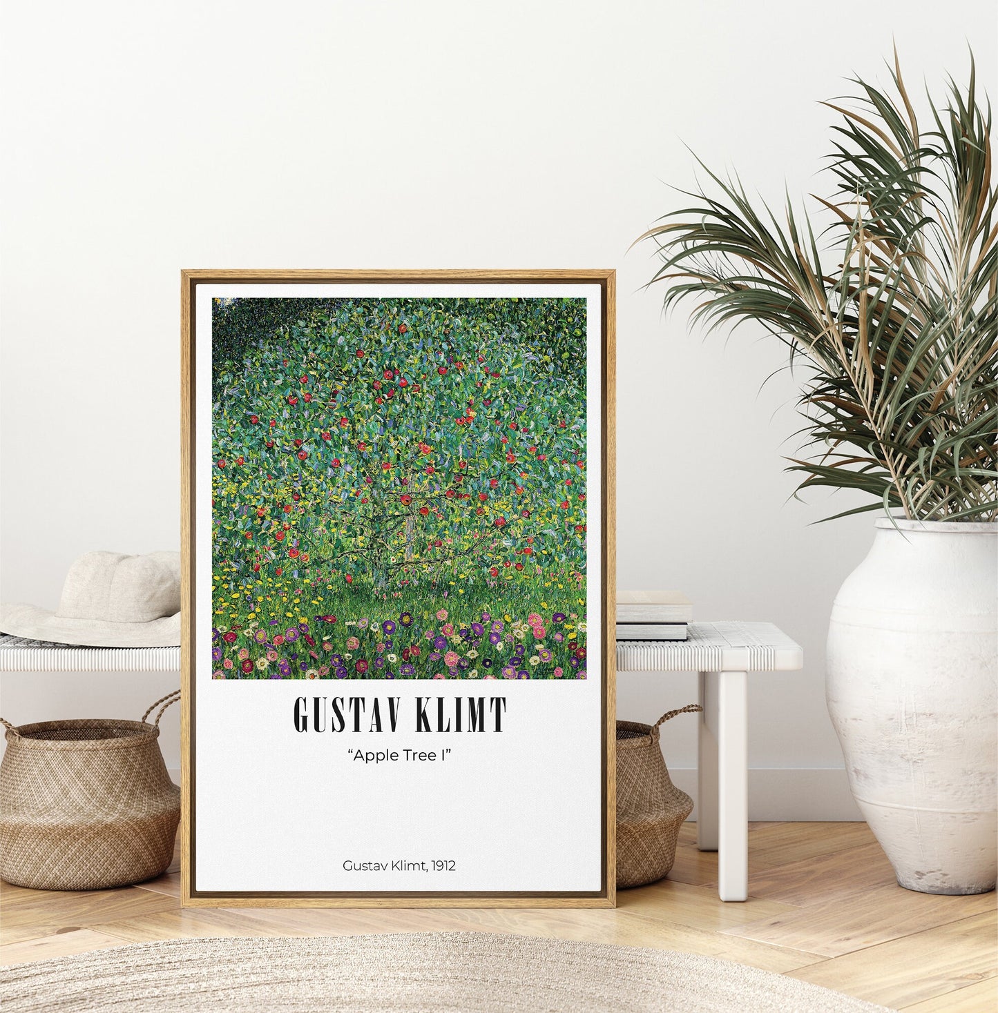 EasySuger Apple Tree I by Gustav Klimt, Framed Wall Art, Framed Canvas Wall art with hanging kit