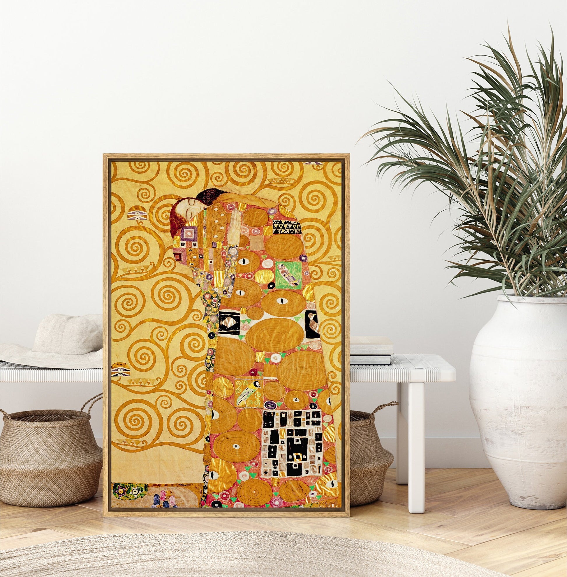 EasySuger The Tree of Life, Stoclet Frieze by Gustav Klimt | Framed Canvas Wall art