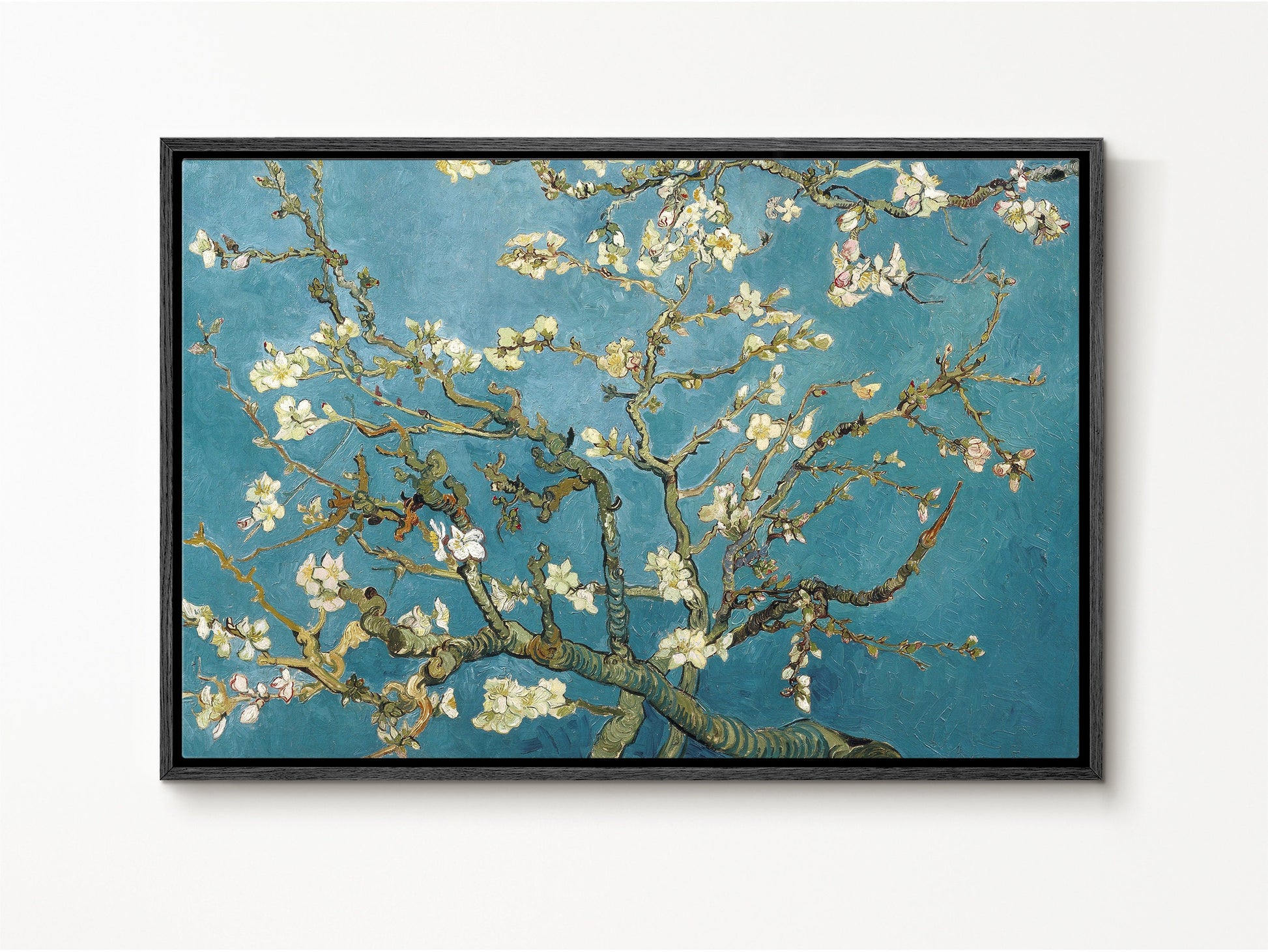 EasySuger Van Gogh Wall Art | Almond Blossoms | Framed Canvas Wall Art for living room and bedroom