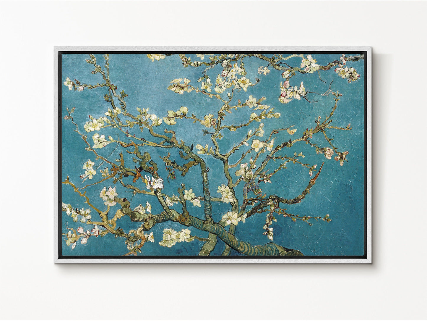 EasySuger Van Gogh Wall Art | Almond Blossoms | Framed Canvas Wall Art for living room and bedroom