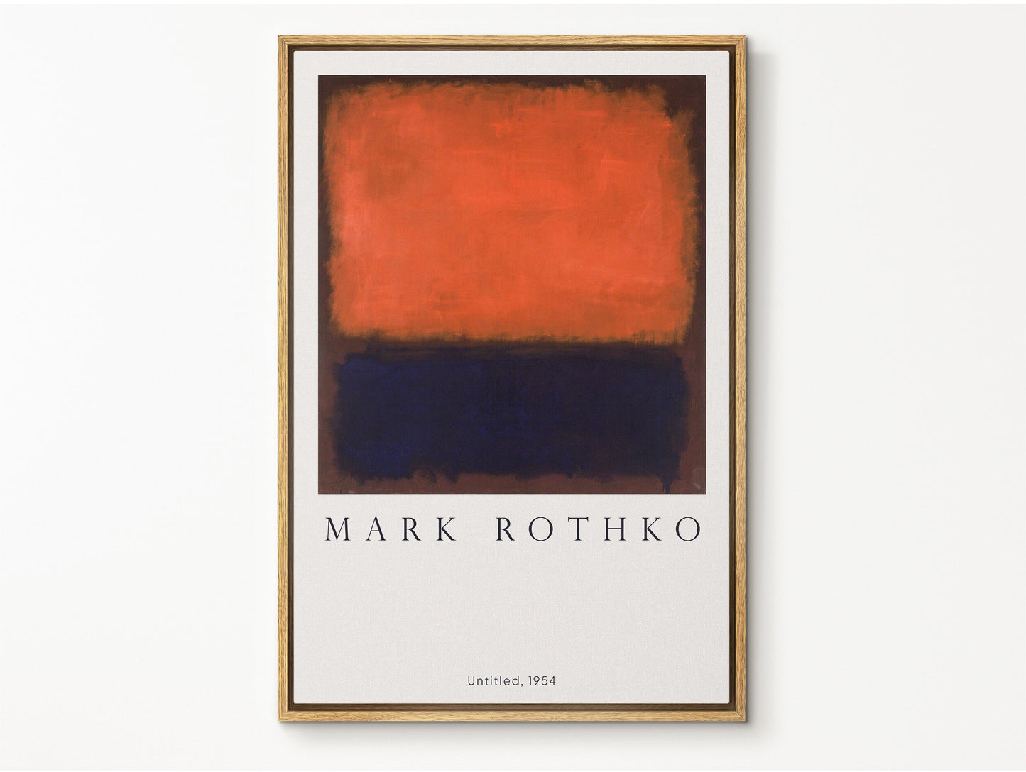 EasySuger Rothko Wall art, Untitled, Framed canvas wall art, Modern art for bedroom, living room and dining room (with hanging kit)