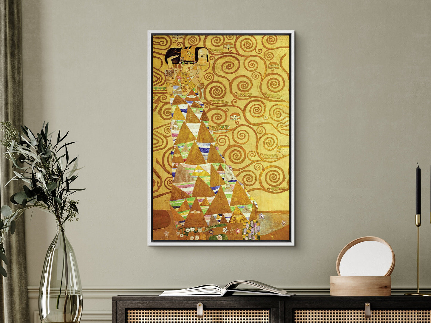 EasySuger The Tree of Life, Stoclet Frieze by Gustav Klimt | Framed Canvas Wall art