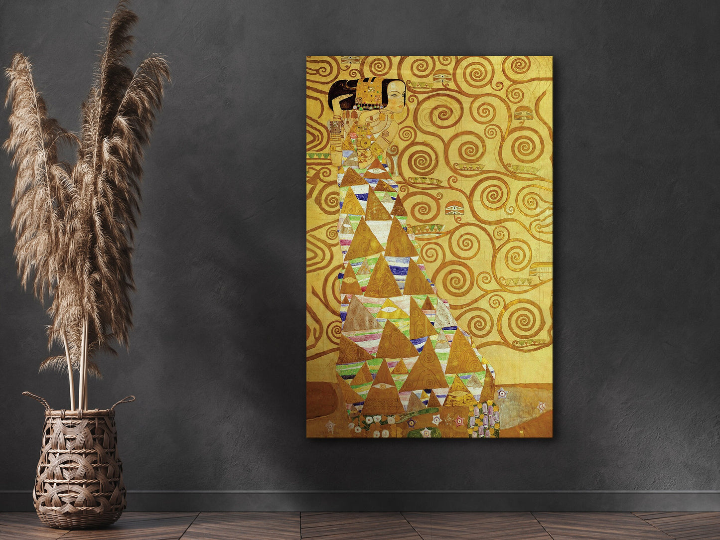 EasySuger The Tree of Life, Stoclet Frieze by Gustav Klimt | Framed Canvas Wall art