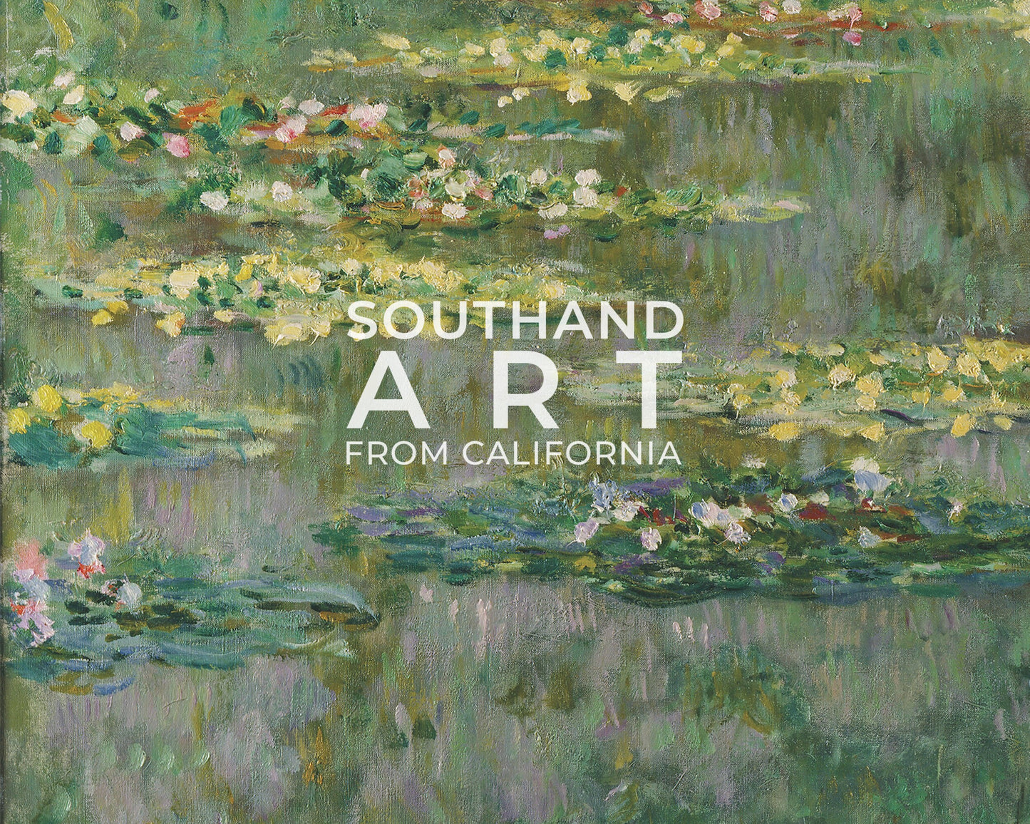 SouthandArt Claude Monet Wall Art | Water Lilies, 1904 | Framed Canvas Wall Art with hanging kit