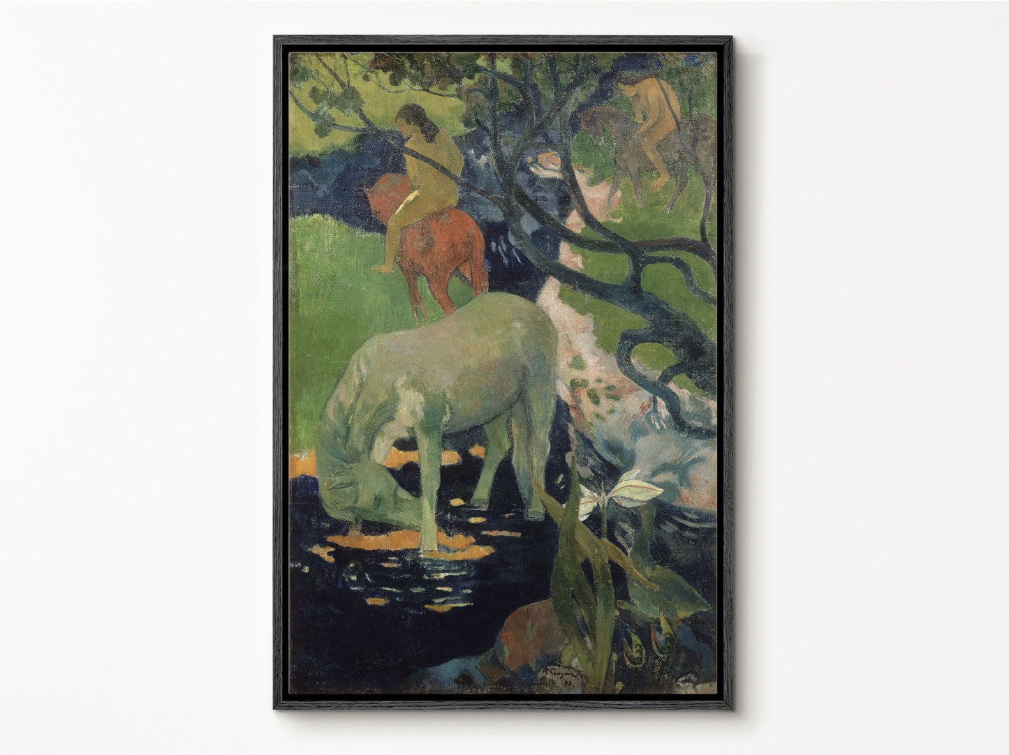 EasySuger Paul Gauguin Wall Art | The White Horse, 1898 | Framed Canvas Wall Art for living room and bedroom