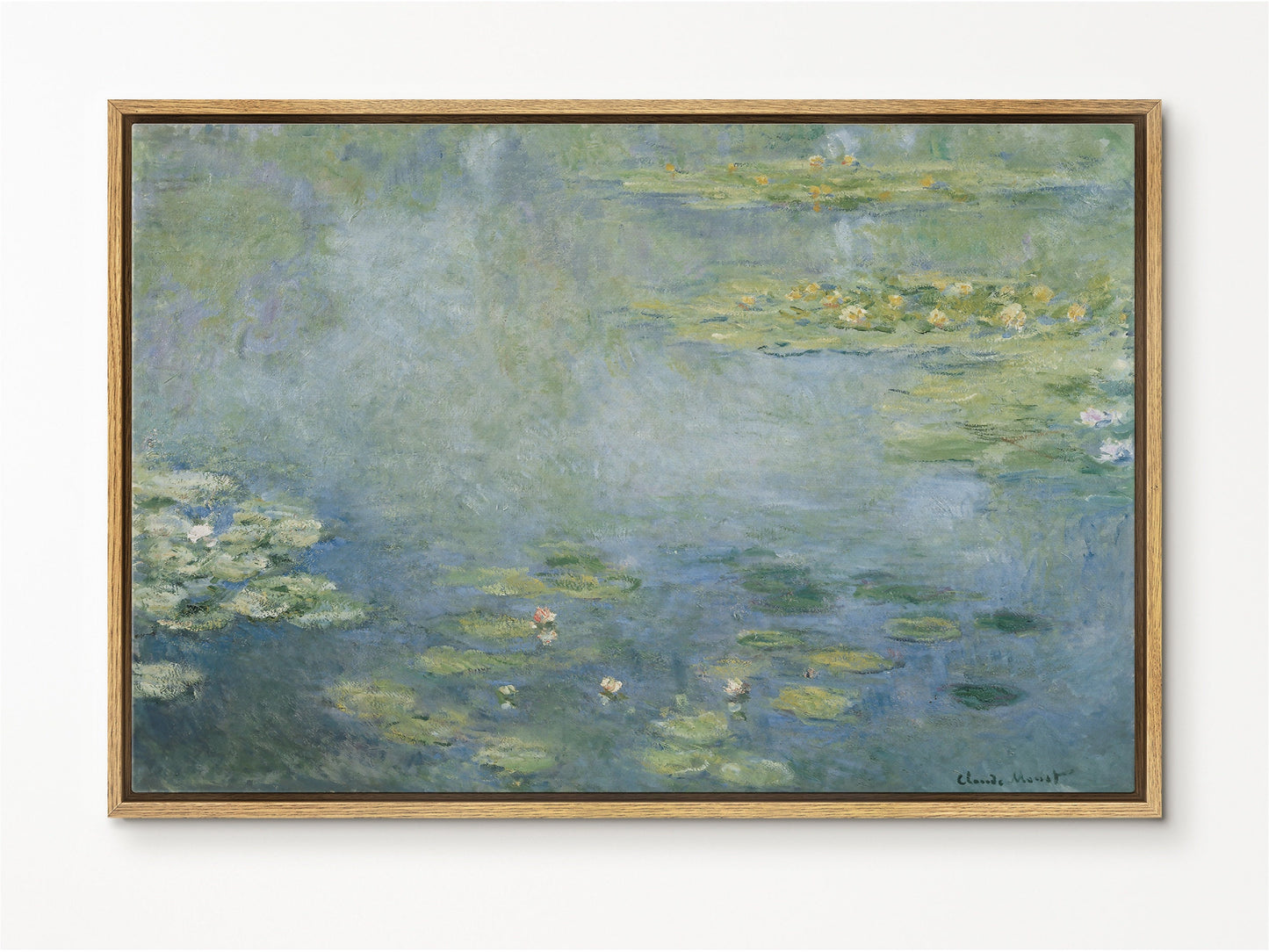 EasySuger Claude Monet Framed Canvas Print | Water Lilies, 1840-1926