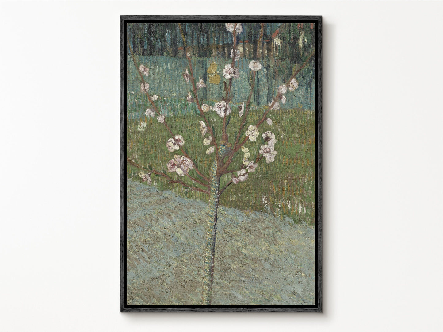 EasySuger Van Gogh Framed Canvas Print | Almond Tree In Blossom