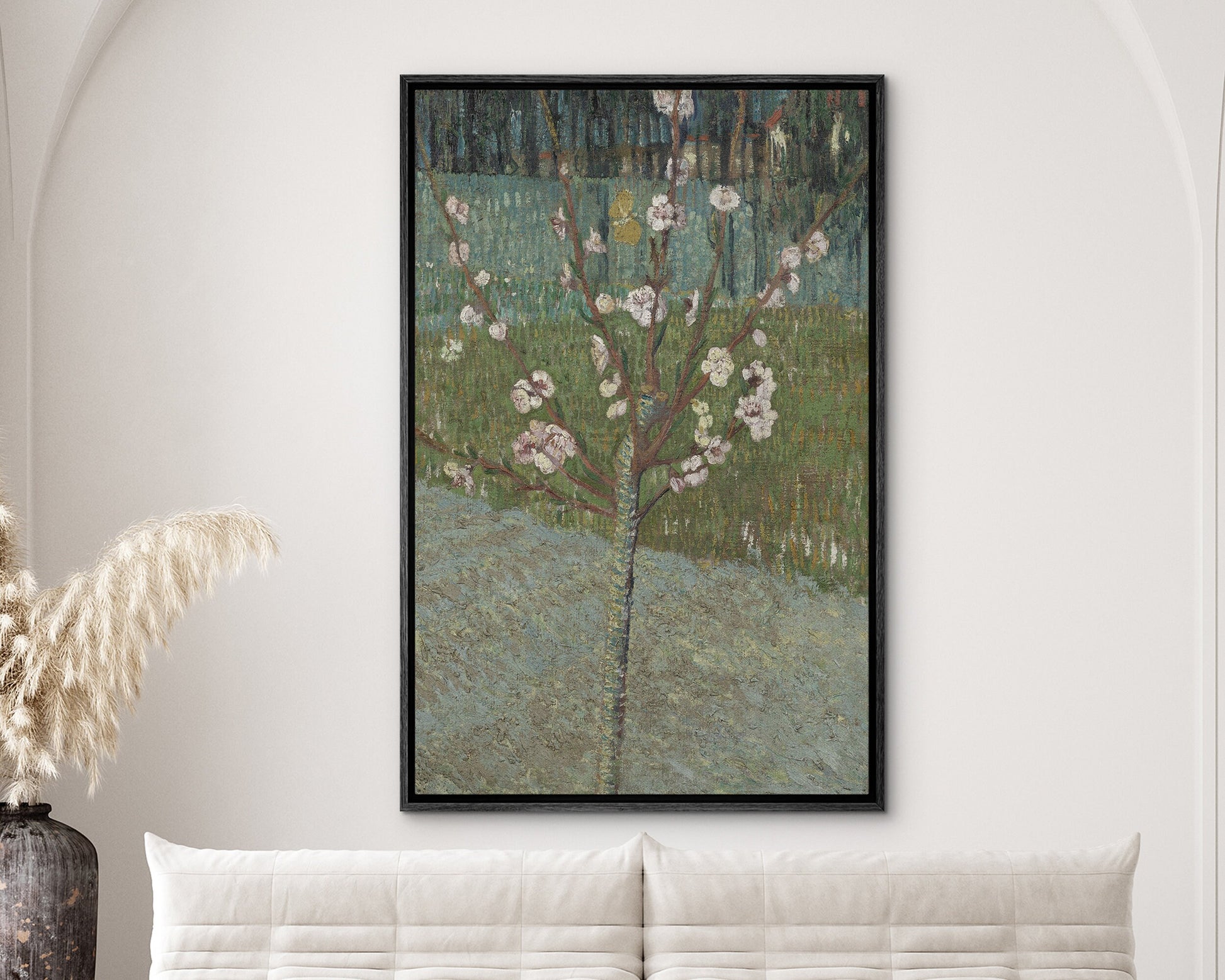 EasySuger Van Gogh Framed Canvas Print | Almond Tree In Blossom