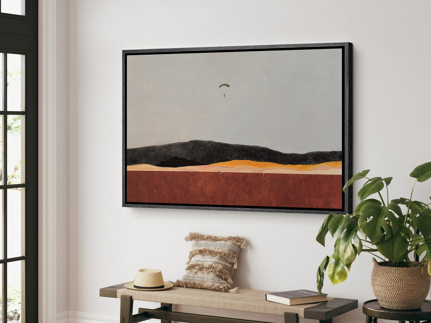 EasySuger Minimalist Landscape Wall art | Framed Canvas Print Art with hanging kit