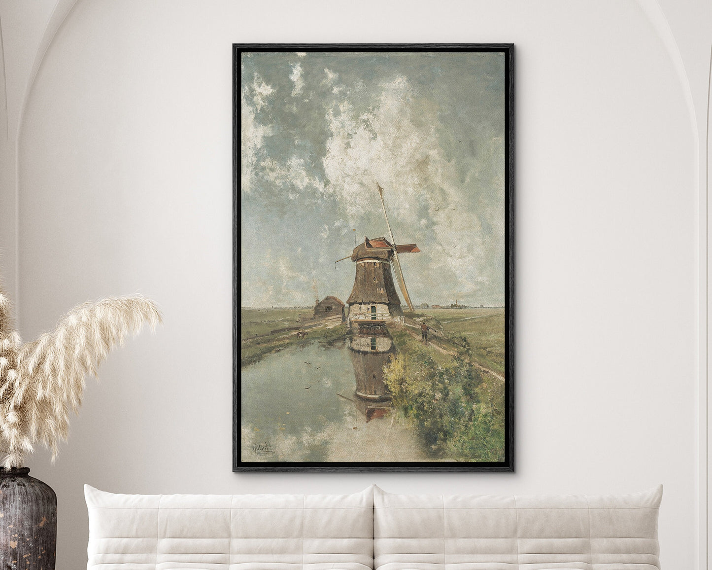 EasySuger Rustic Landscape Wall art | Print on Framed Canvas | Framed Art with hanging kit