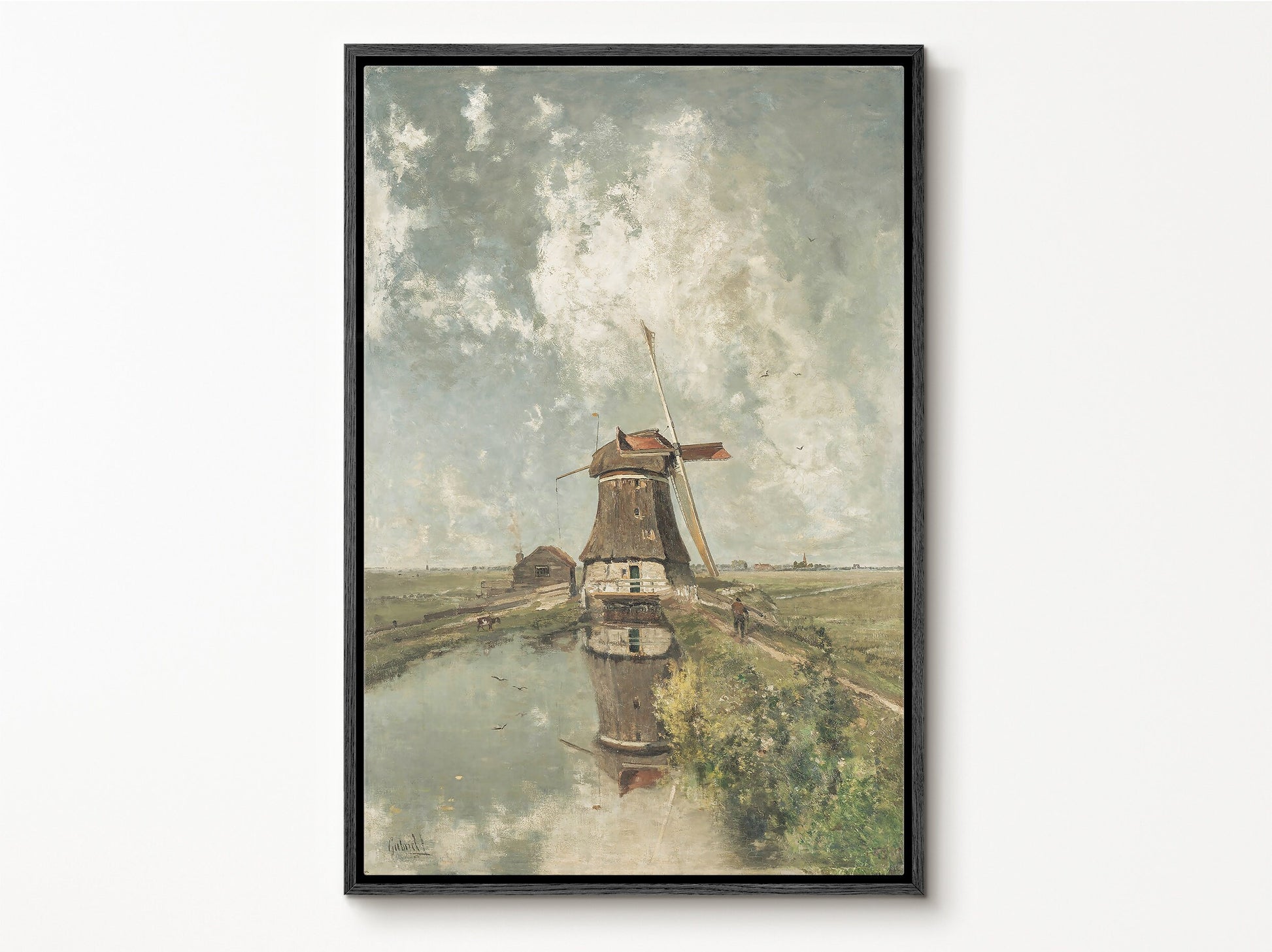 EasySuger Rustic Landscape Wall art | Print on Framed Canvas | Framed Art with hanging kit