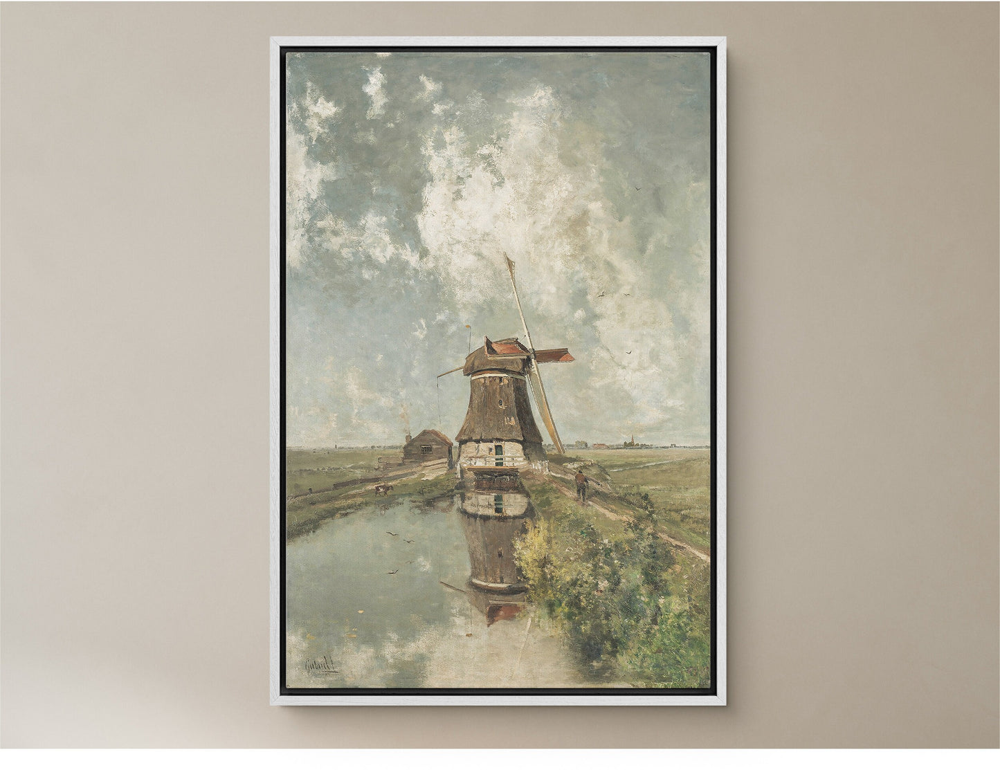 EasySuger Rustic Landscape Wall art | Print on Framed Canvas | Framed Art with hanging kit