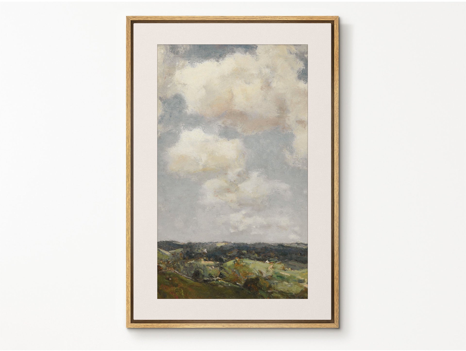 EasySuger Oil Painting Landscape Wall Art, Vintage Nature Framed Large Gallery Art, Antique Art Ready to Hang | CL65