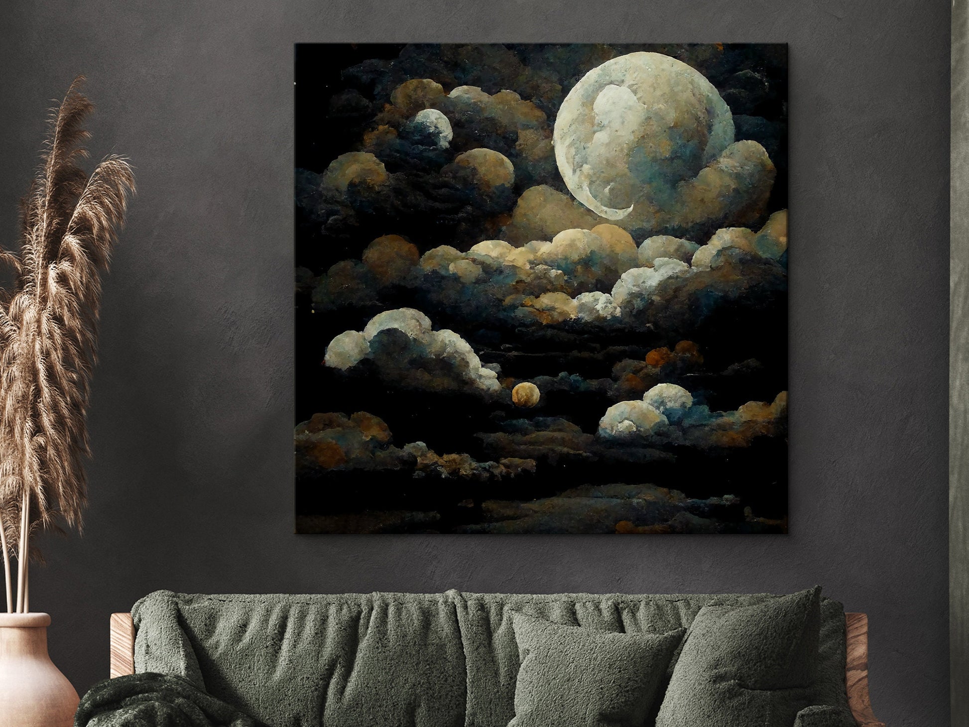 SouthandArt Cloudy Wall Art | Framed Canvas print