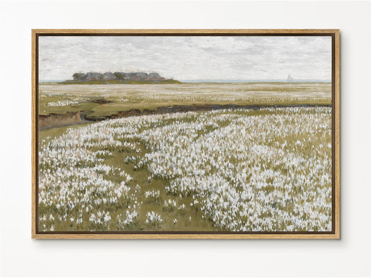 EasySuger Spring Meadow Wall Art Print on Framed Canvas with hanging kit