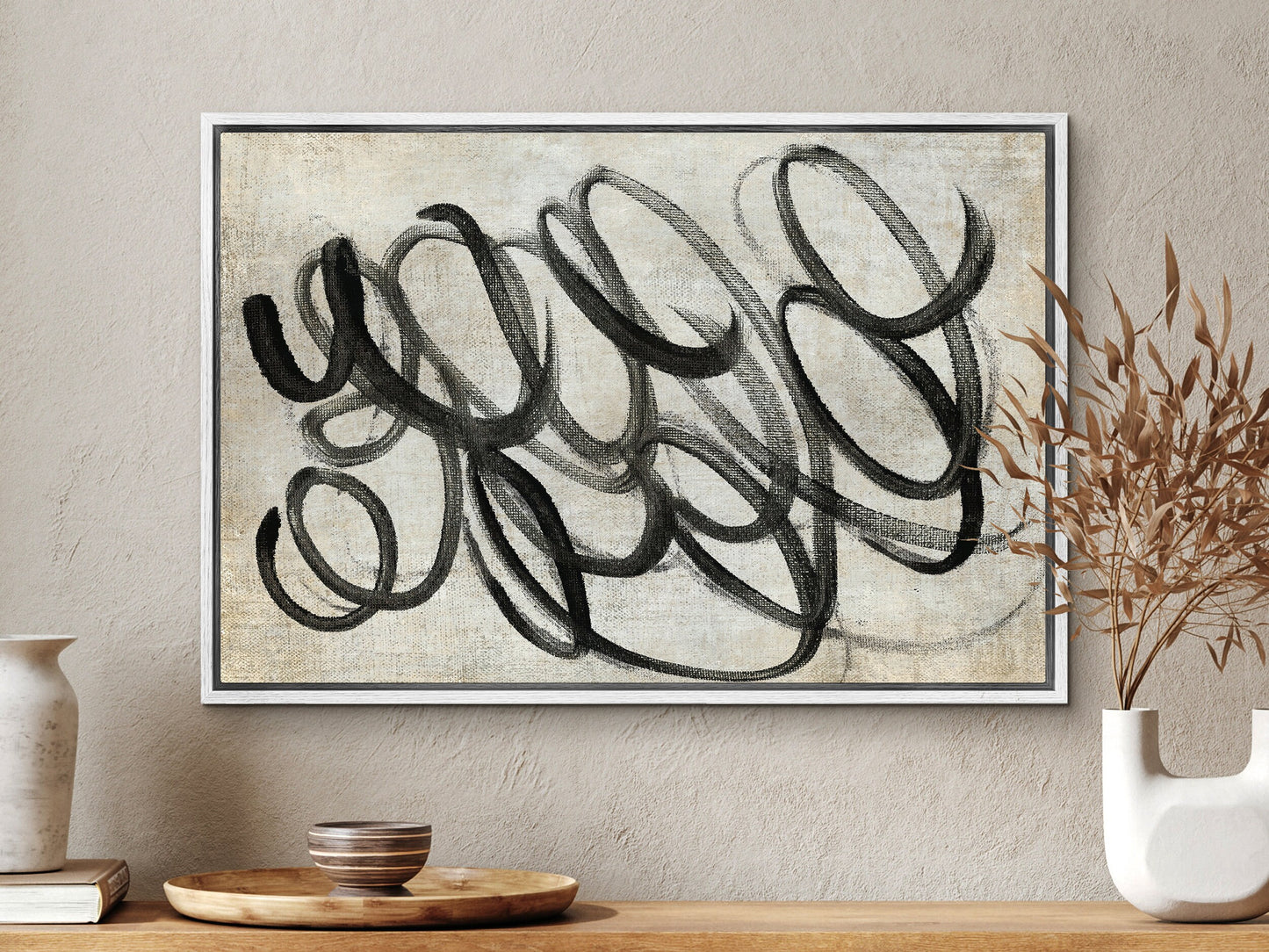 SouthandArt Abstract Canvas Print Wall art with Frame