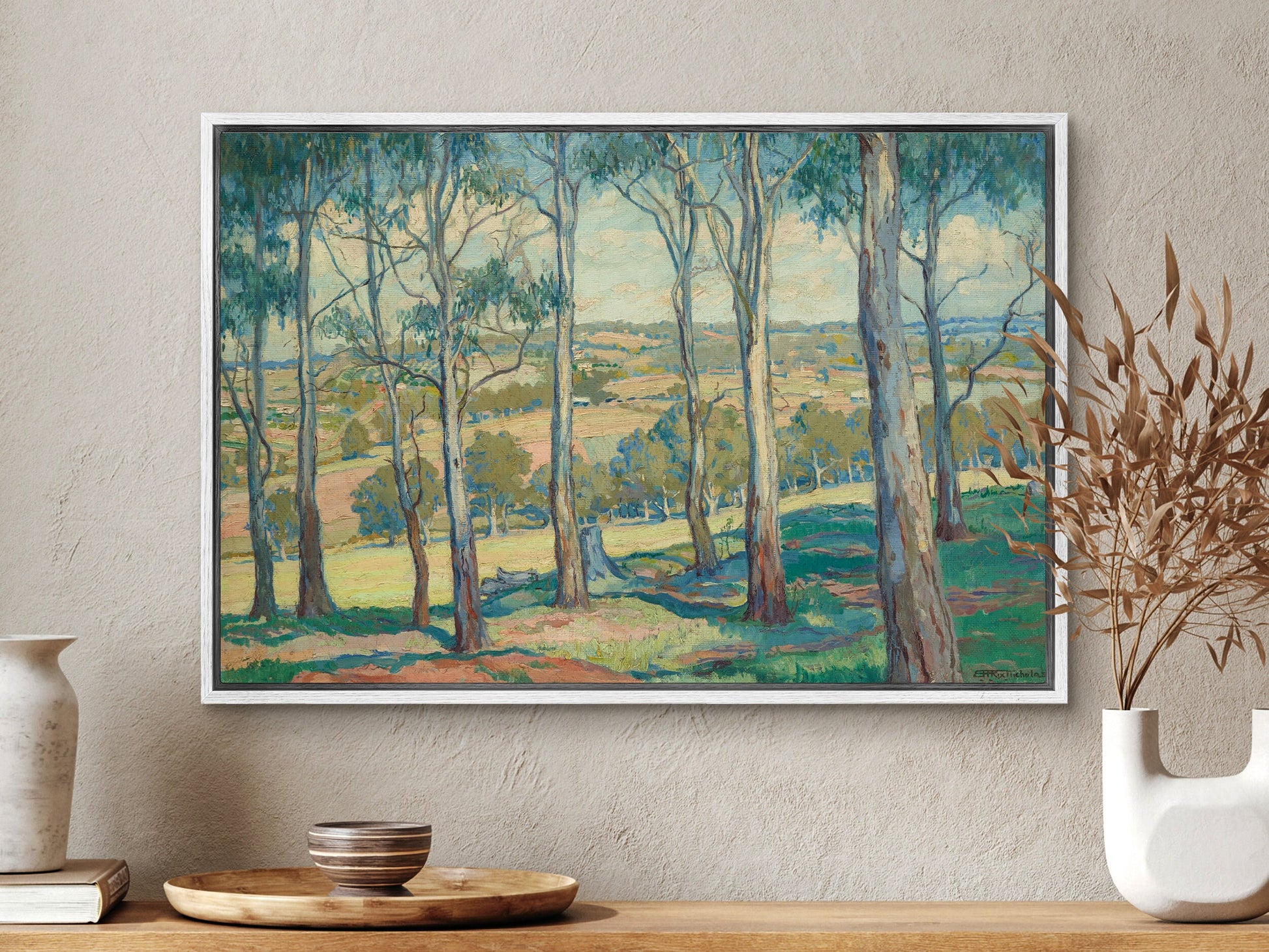 EasySuger Vintage Landscape Wall art | Print on Framed Canvas