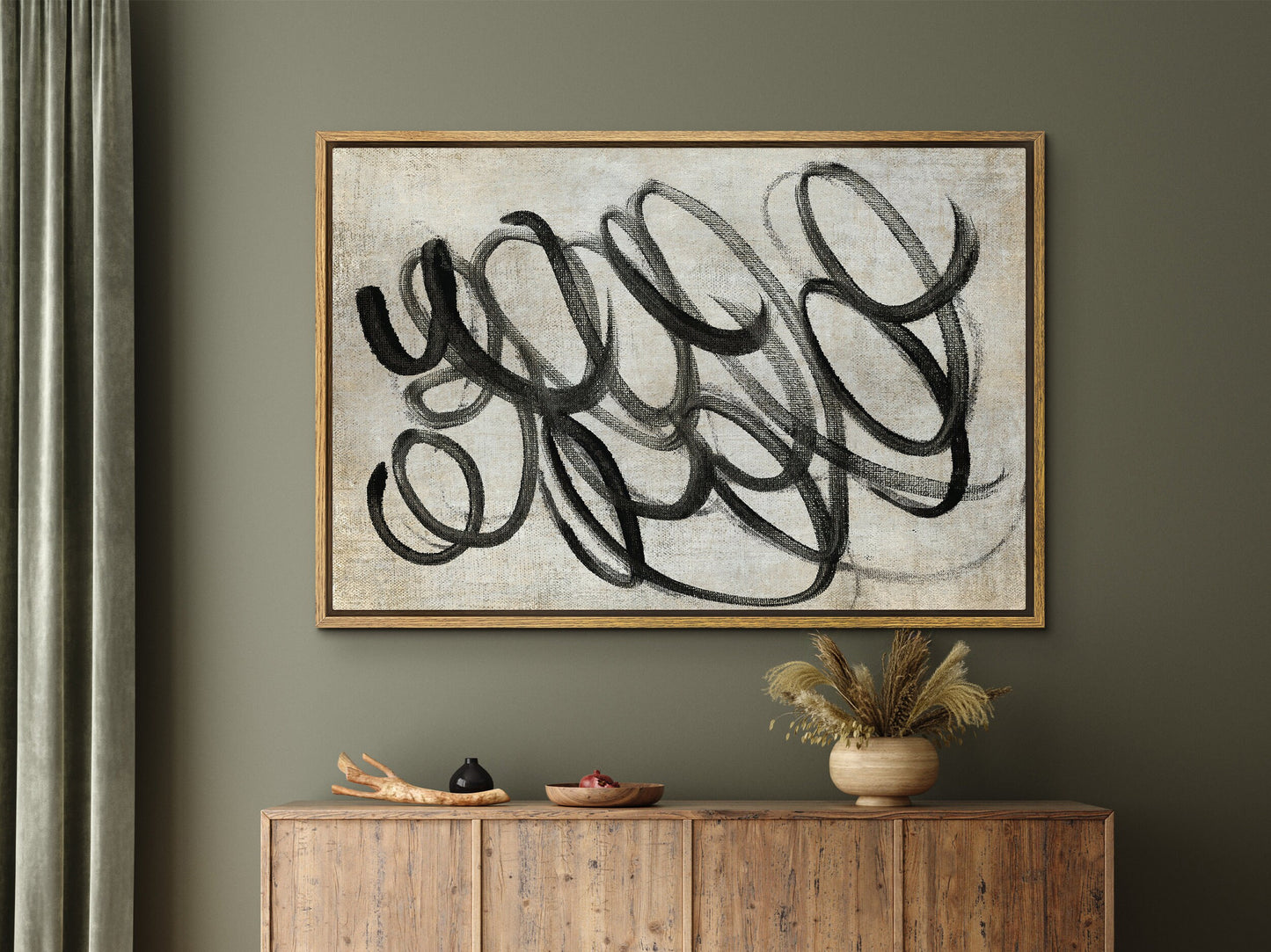 SouthandArt Abstract Canvas Print Wall art with Frame