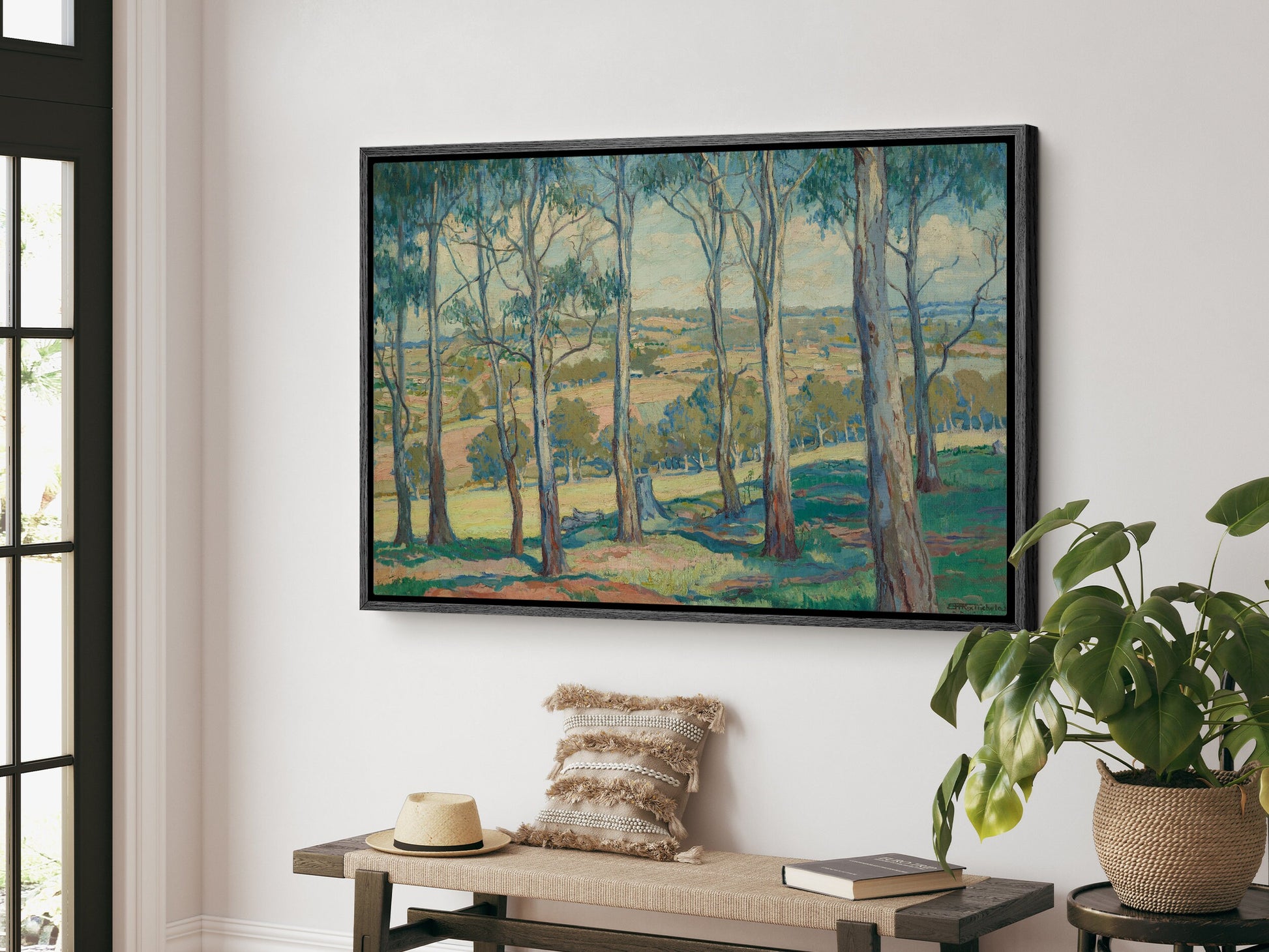 EasySuger Vintage Landscape Wall art | Print on Framed Canvas