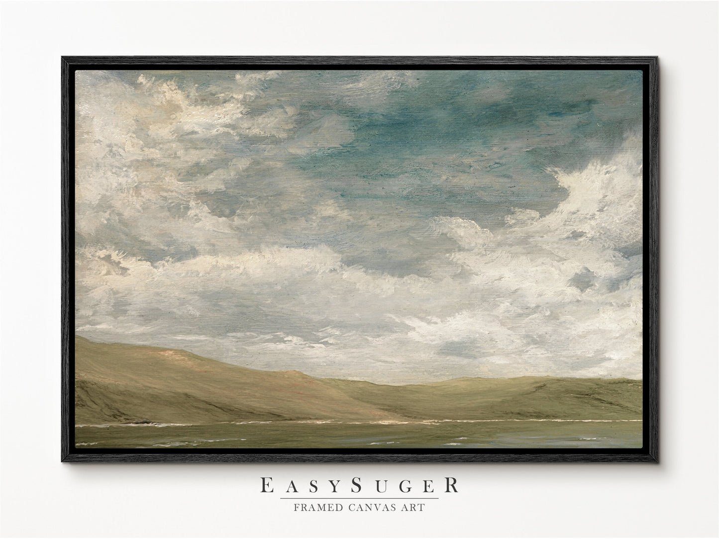 EasySuger minimalism Landscape Wall Art, Nature Framed Large Gallery Art, Minimalist Art Ready to Hang (with hanging kit) | VTG1