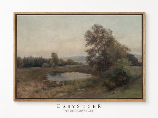 EasySuger Oil Painting Landscape Wall Art, Nature Framed Large Gallery Art, Minimalist Art Ready to Hang | LS26