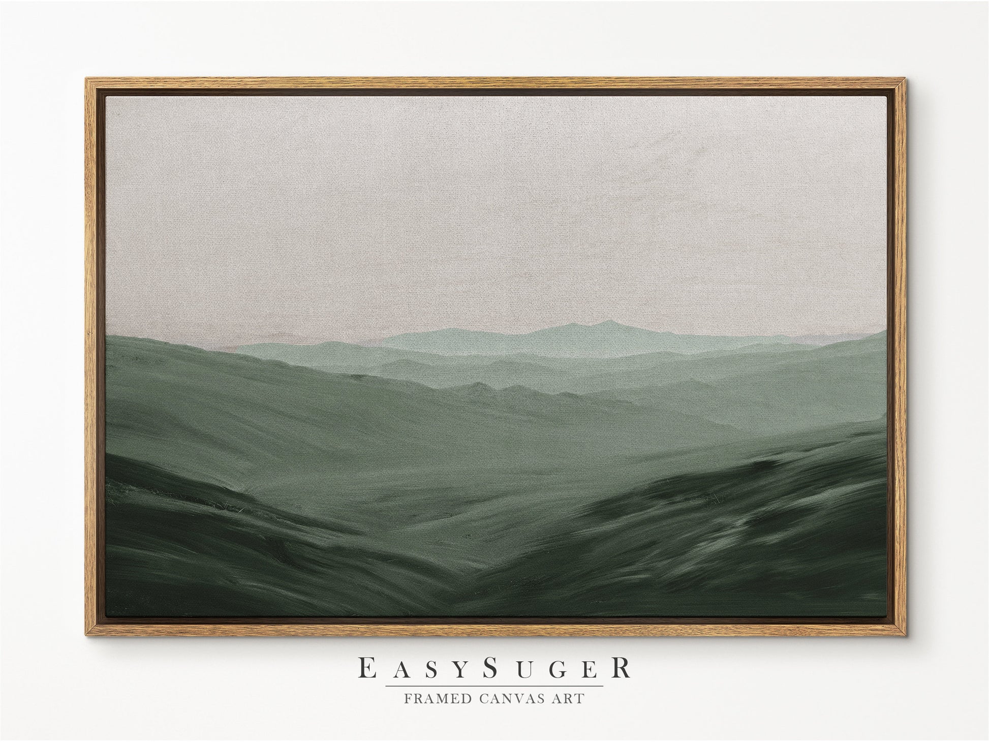 EasySuger Oil Painting Landscape Wall Art, Nature Framed Large Gallery Art, Minimalist Art Ready to Hang (with hanging kit)