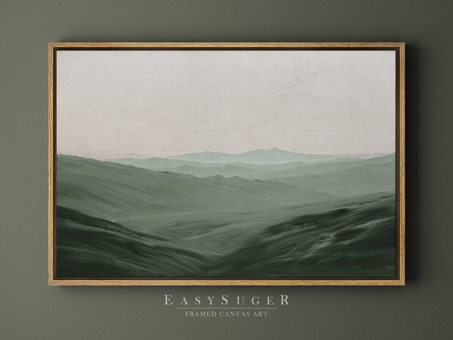 EasySuger Oil Painting Landscape Wall Art, Nature Framed Large Gallery Art, Minimalist Art Ready to Hang (with hanging kit)