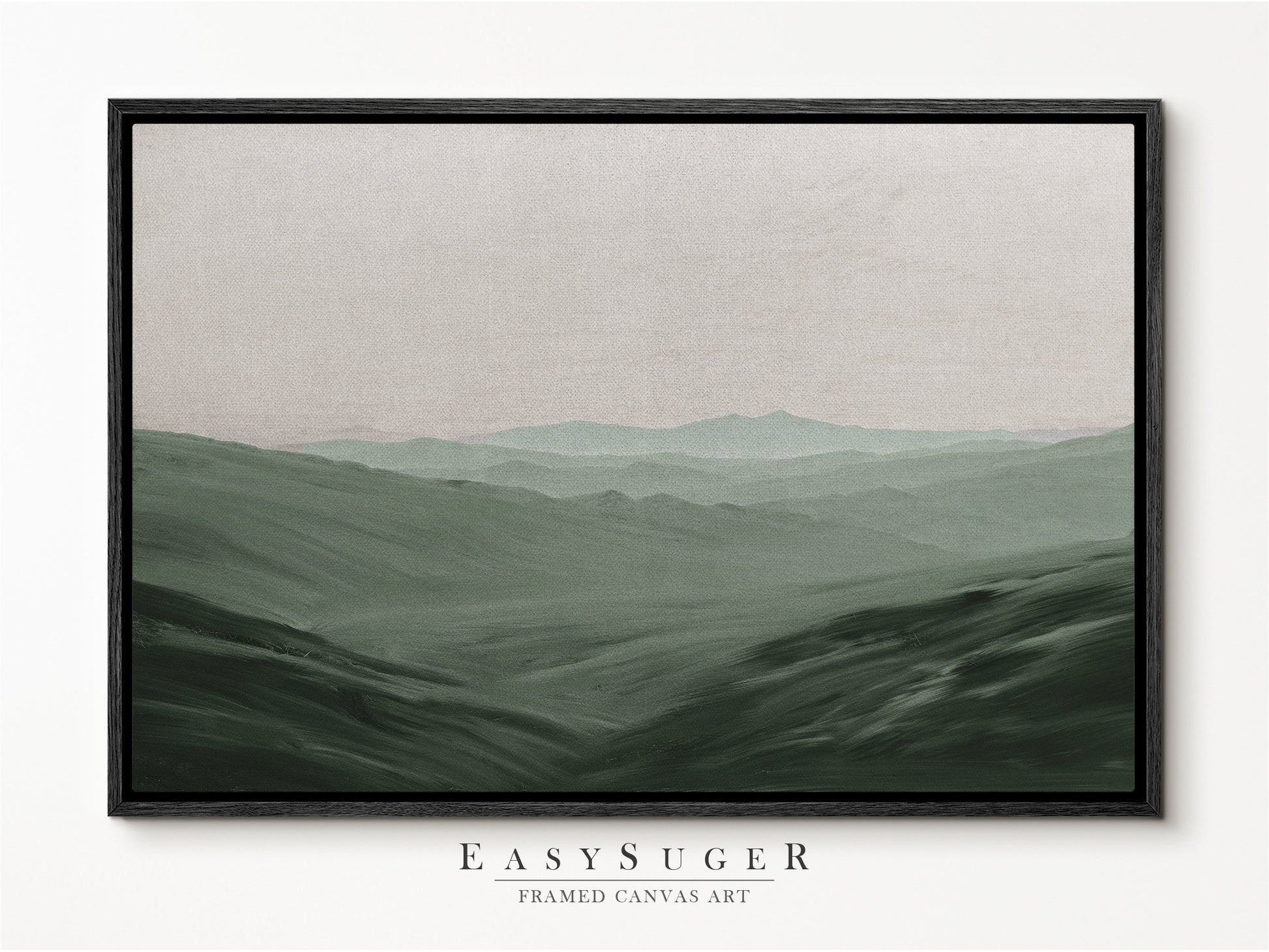 EasySuger Oil Painting Landscape Wall Art, Nature Framed Large Gallery Art, Minimalist Art Ready to Hang (with hanging kit)