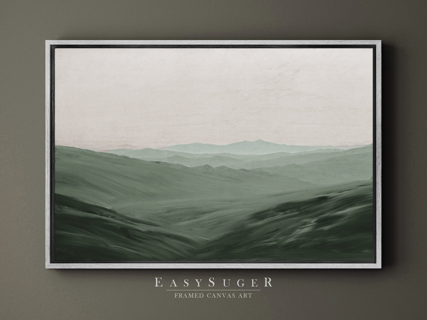 EasySuger Oil Painting Landscape Wall Art, Nature Framed Large Gallery Art, Minimalist Art Ready to Hang (with hanging kit)