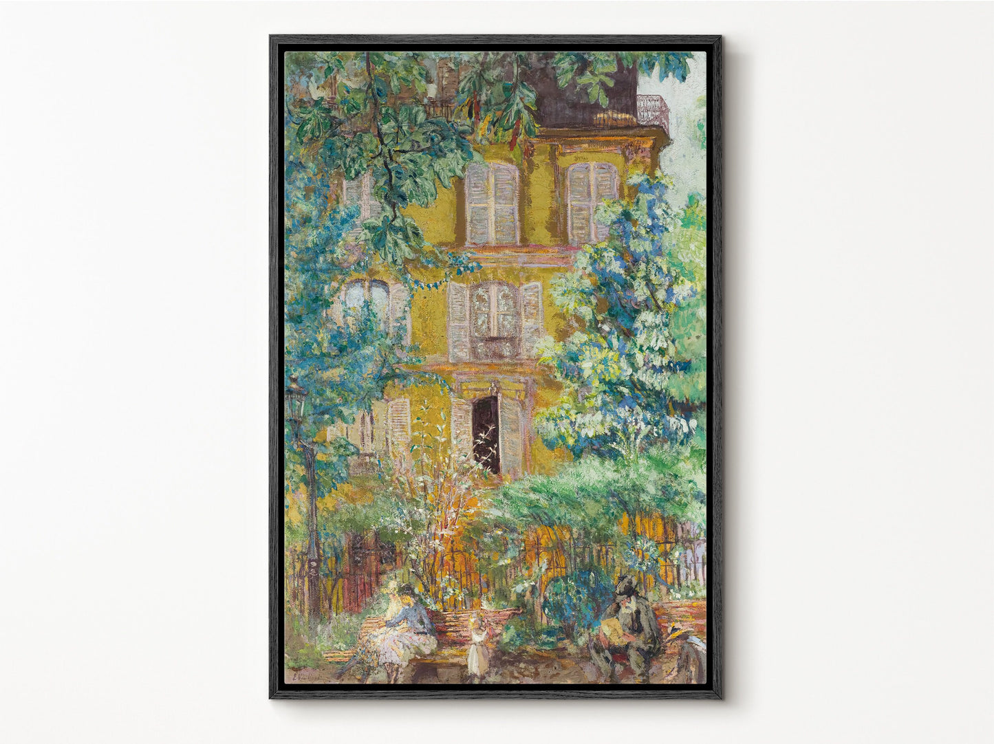 SouthandArt Impressionist Wall Art Framed Print, Framed Large Gallery Art, Minimalist Art Ready to Hang (with hanging kit)