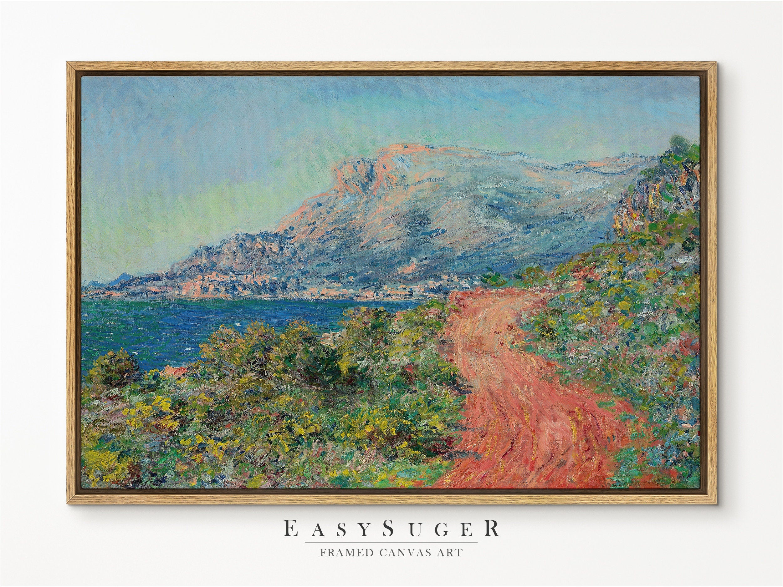 EasySuger Claude Monet Wall Art | Argenteuil, Late Afternoon outlet | Framed Canvas Wall Art with hanging kit