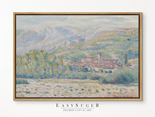 EasySuger Claude Monet Framed Print | Framed Canvas Wall Art with hanging kit