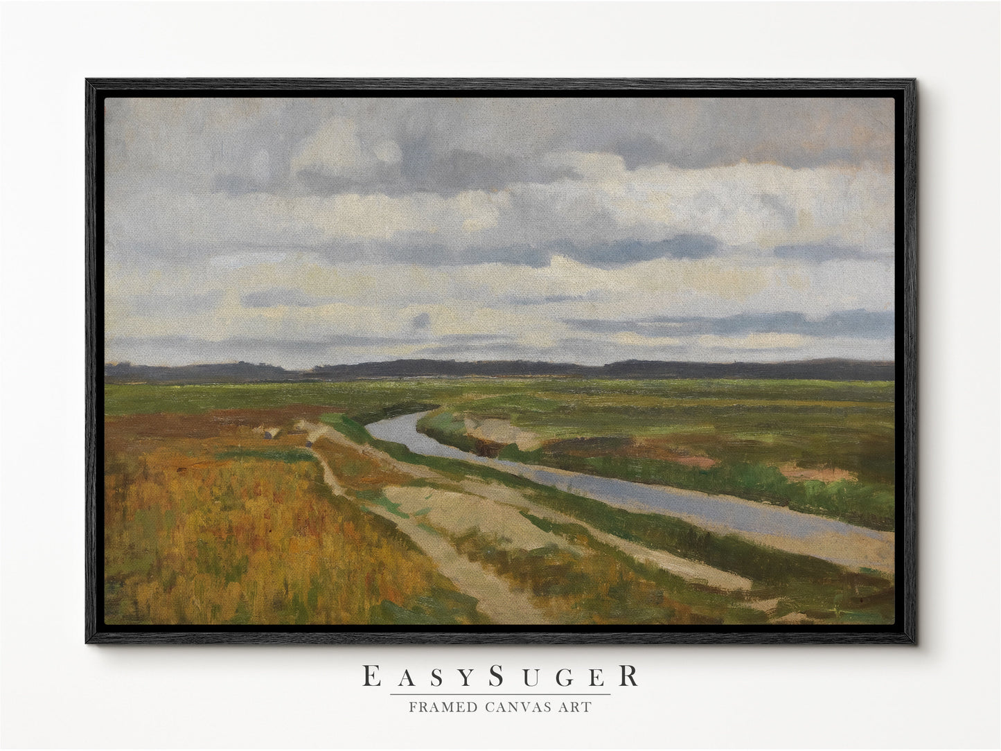 EasySuger WildField Wall Art Print, Nature Framed Large Gallery Art, Minimalist Art with hanging kit VT-12