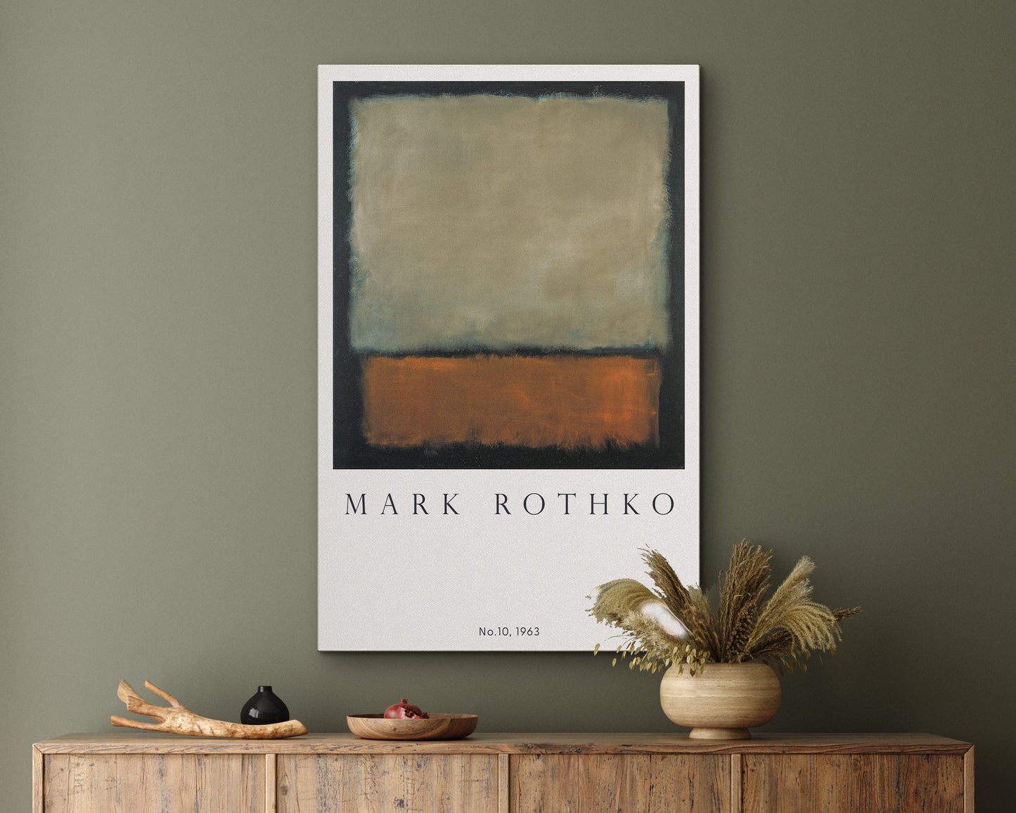 EasySuger Rothko Wall art, NO.10, Framed canvas wall art, Modern art for bedroom, living room and dining room (with hanging kit)