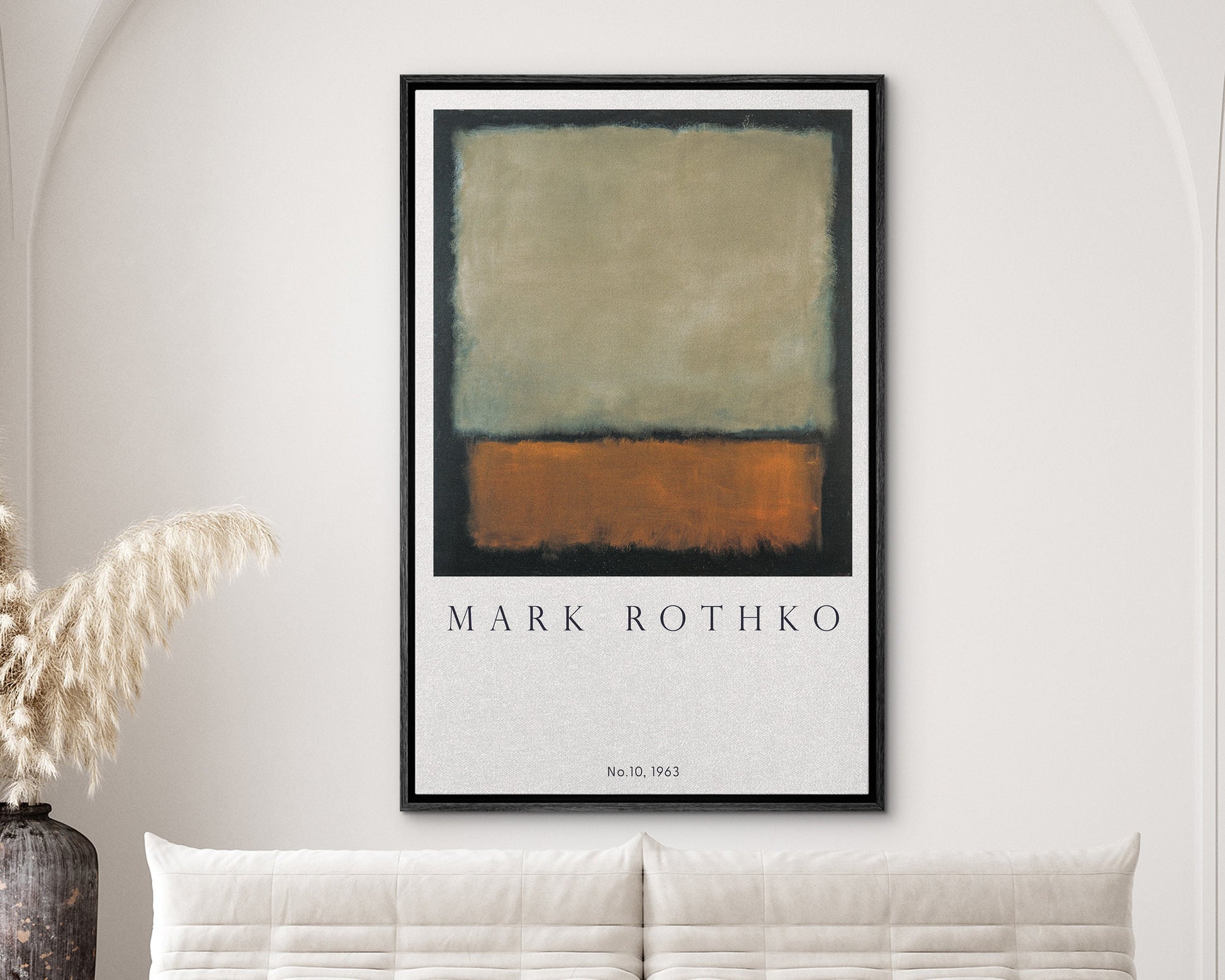 EasySuger Rothko Wall art, NO.10, Framed canvas wall art, Modern art for bedroom, living room and dining room (with hanging kit)