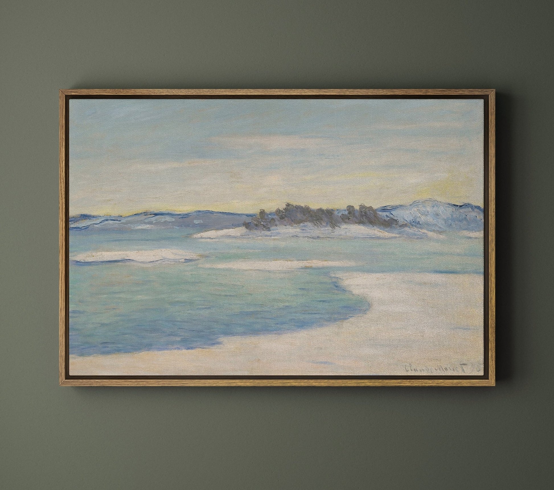 Impression Lake II - EasySugerImpression Lake IIFramed Canvas PrintsEasySugerEasySugerImpression Lake II24x16Natural