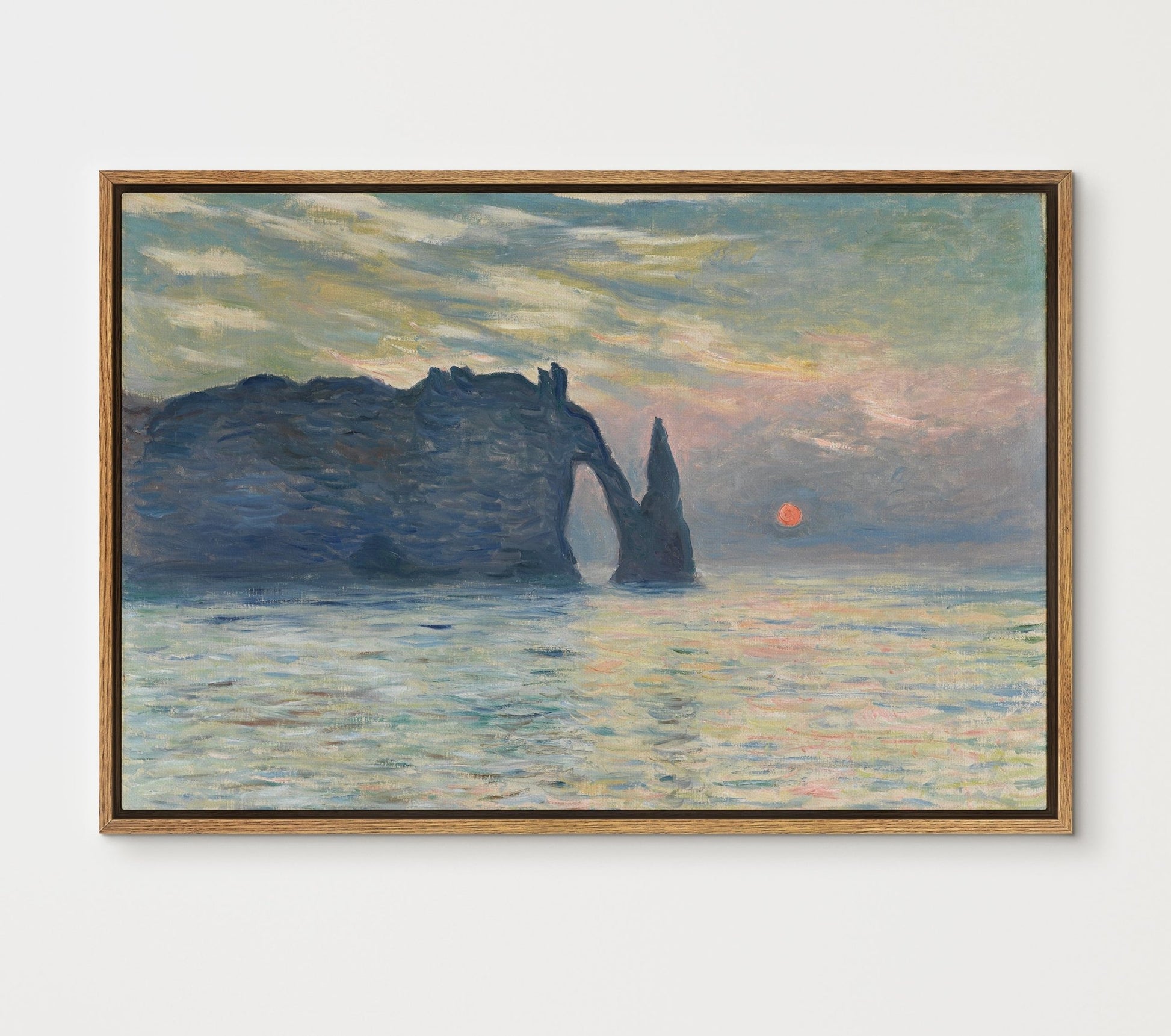 Le Matin, temps brumeux, Pourville - EasySugerLe Matin, temps brumeux, PourvilleFramed Canvas PrintsEasySugerEasySugerLe Matin, temps brumeux, Pourville24x16Walnut