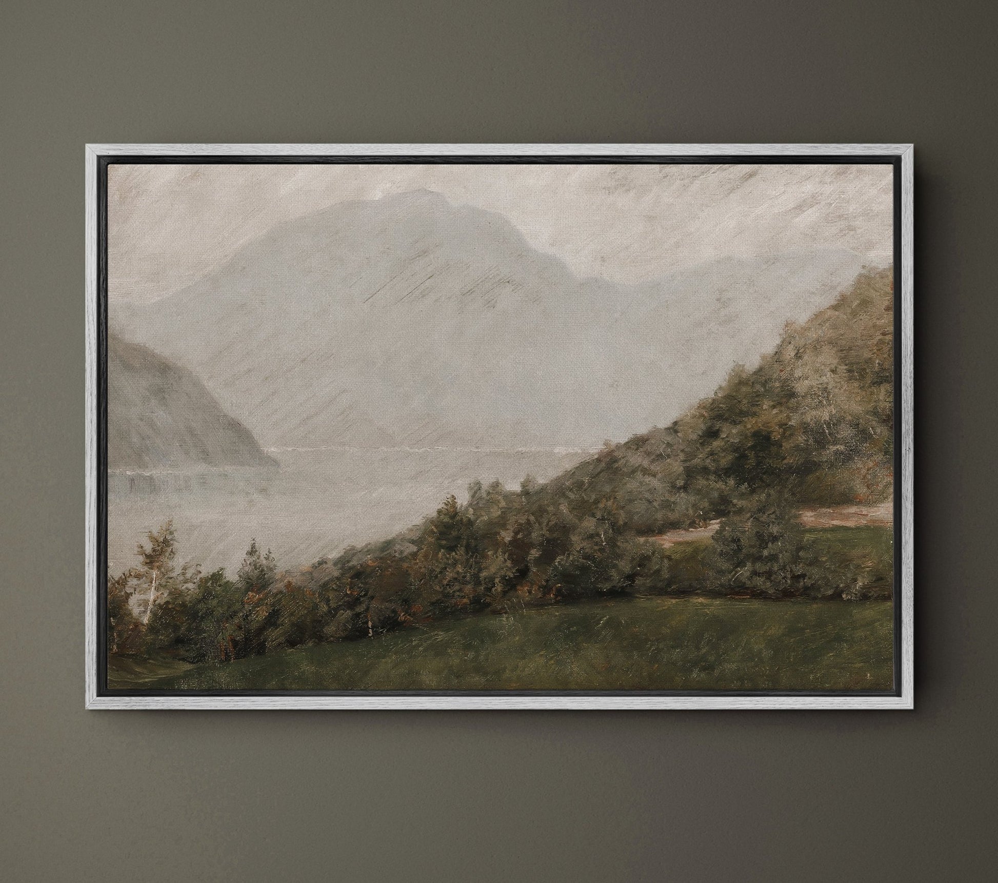 Mountain by the Lake - EasySugerMountain by the LakeFramed Canvas PrintsEasySugerEasySugerMountain by the Lake24x16Light